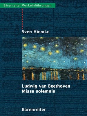cover image of Ludwig van Beethoven--Missa solemnis